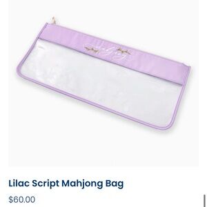 OMM Lilac  and Clear Mahjong Tile Bag